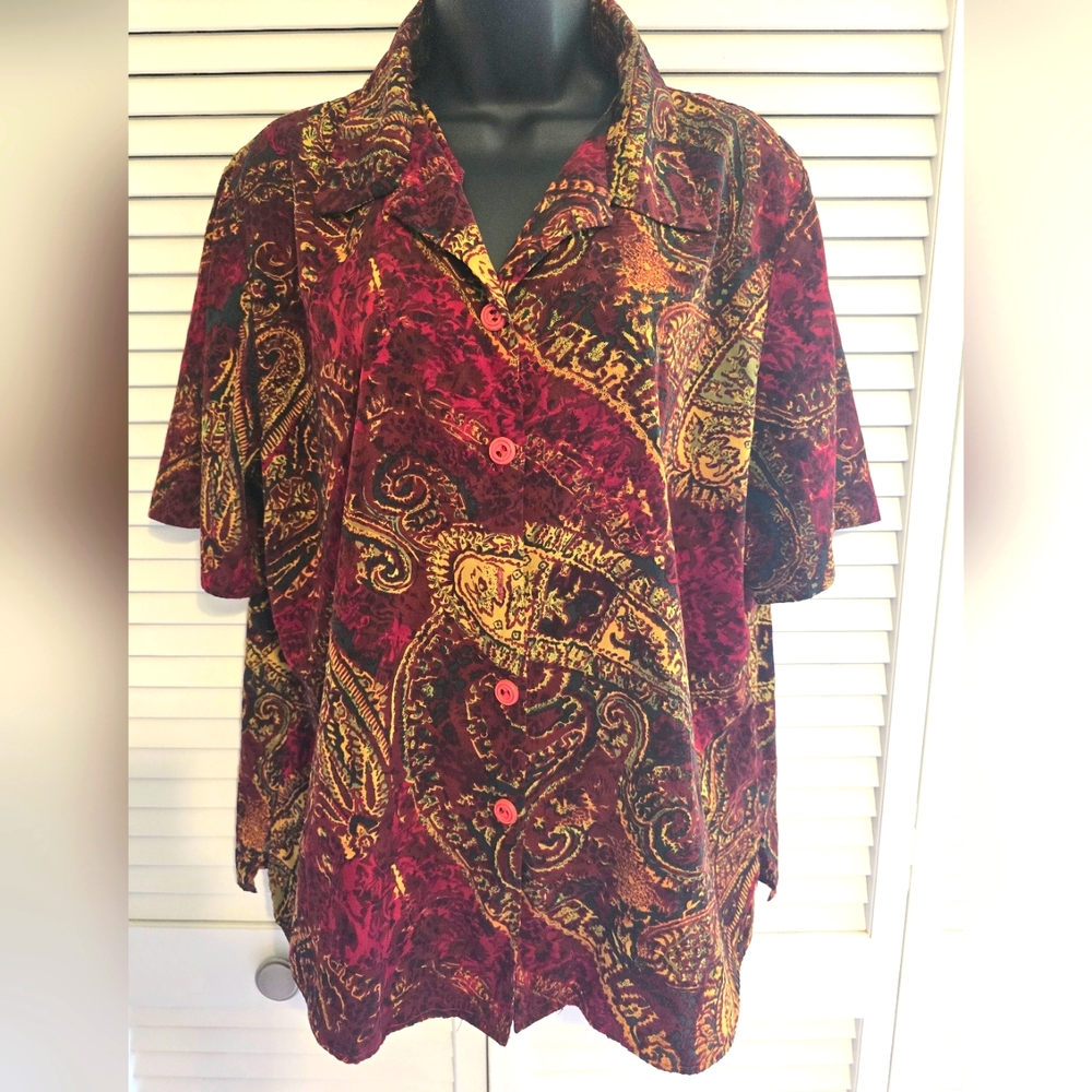 Vintage Paisley Button-Up Shirts bundle 3 pieces